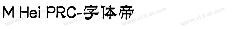 M Hei PRC字体转换